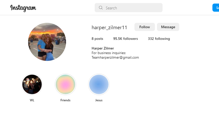 Harper Zilmer Instagram